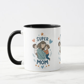 Caneca Mug "Super MOM" - Celebre a maternidade todos os d