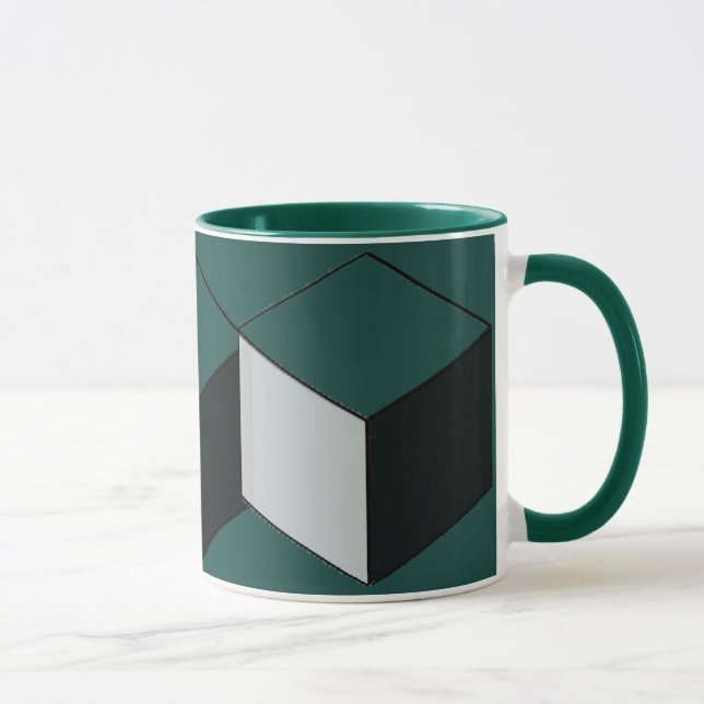 Caneca Mug - Três Blocos Dimensionais (Direita)