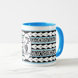 Caneca Mug Tribal Ethnic Bleu Clair