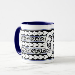 Caneca Mug Tribal Ethnic Bleu marine