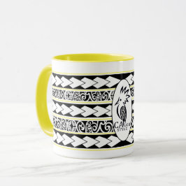 Caneca Mug Tribal Ethnic Jaune