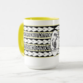 Caneca Mug Tribal Ethnic Jaune
