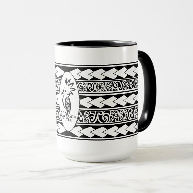Caneca Mug Tribal Ethnic Noir (Frente Esquerda)
