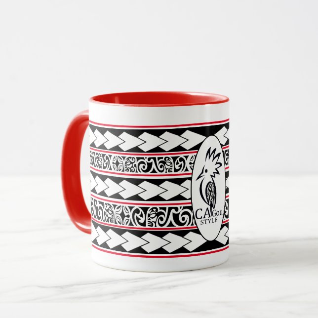 Caneca Mug Tribal Ethnic Rouge (Frente Esquerda)