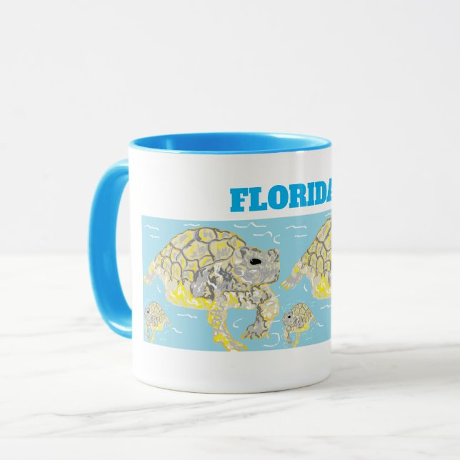 Caneca Mug: Vida no Mar da Flórida (Frente Esquerda)