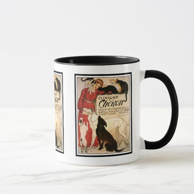 Caneca Mug: Vintage Steinlen "Clinique Cheron" (Direita)