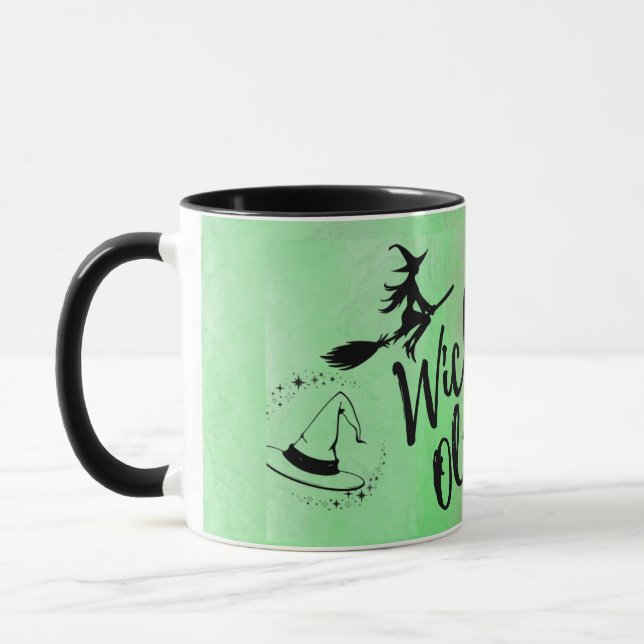 Caneca Mug Wicked Personalizado - Cor de Água Rosa e Verd (Esquerda)