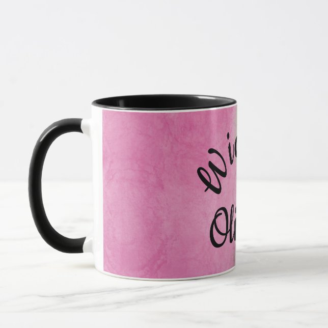 Caneca Mug Wicked Personalizado - Design cor-de-água rosa (Esquerda)