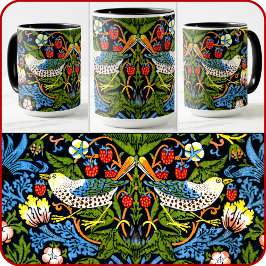 Caneca MUG - William Morris - "Ladrão de Morango"
