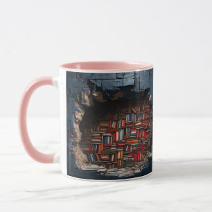 Caneca mug with a book design