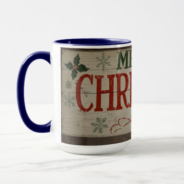 Caneca mug with christman writing (Esquerda)