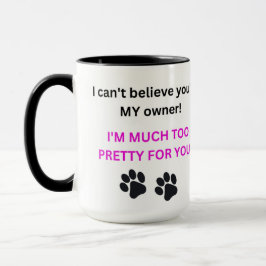 Caneca Mug with the Much Too Pretty Cat