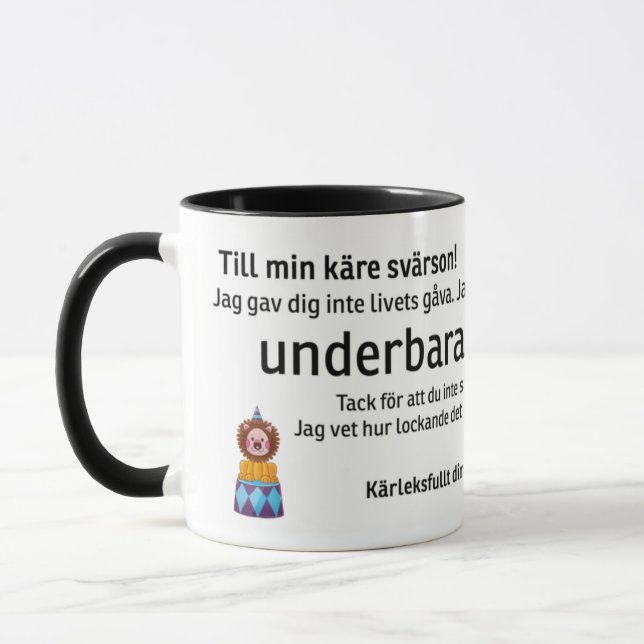 Caneca Mugg till svärsonen (Esquerda)