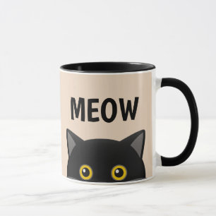 CANECA MÚGS DE CAFÉ DE GATO DE MEOW