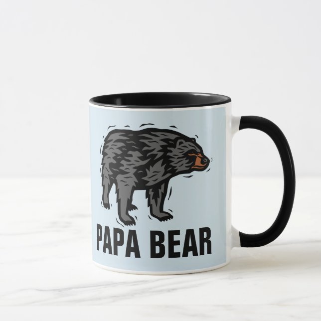 Caneca MÚGS DE CAFÉ pai, URSO DE PAPA (Direita)