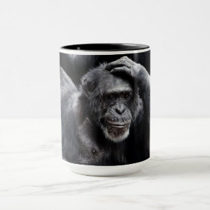 Caneca Mugs de nome personalizado antigo Chimpanzé
