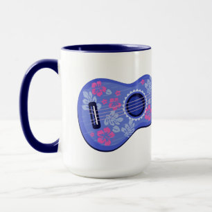 Caneca Mugs de nome personalizado Ukulele