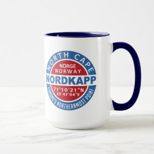 Caneca Mugs do NORDKAPP Noruega