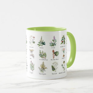 Caneca Mugs Herbívoros do Jardim da Cozinha