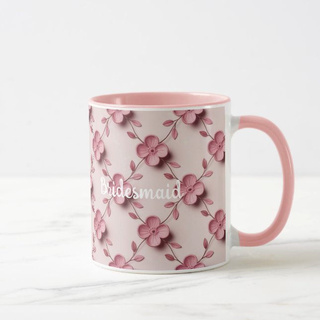 Caneca Mugue Conjunto de Noiva Cerejeiras Rosa (Direita)