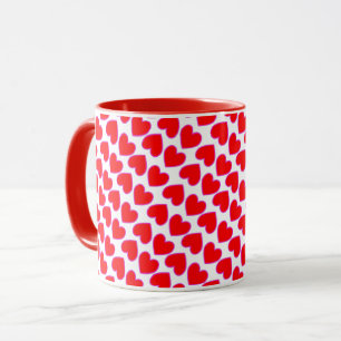 Caneca Muita Amor Corações Vermelhos Galore
