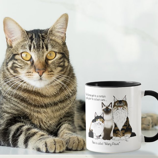 Caneca Muitas Patas Humor de Mulheres na Menopausa Gato S (Criador carregado)