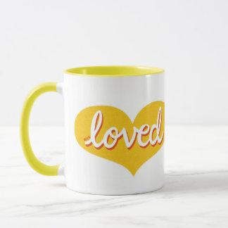 Caneca MUITO AMADO - Corações amorosos amarelos