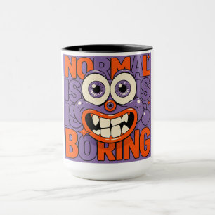 Caneca Muito Estranho Para Se Encaixar – Desenho Surreali