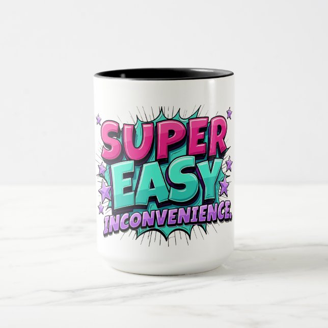Caneca Muito Fácil Mal Um Inconveniente (Centro)