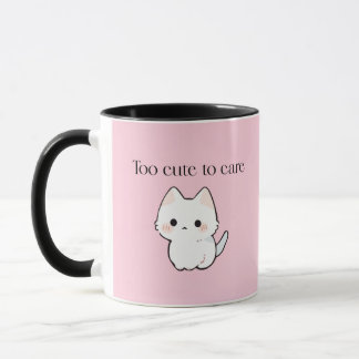 Caneca Muito Fofa para se Importar – Xícara de Caf