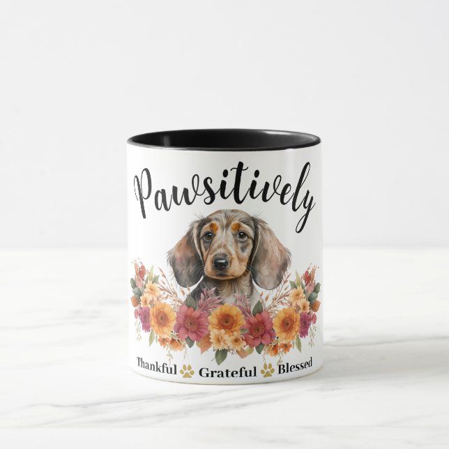 Caneca Muito Grato Feliz Abencoado Cachorro Fofo (Centro)