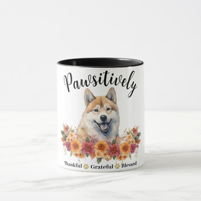 Caneca Muito Grato Feliz Abencoado Cachorro Fofo (Centro)