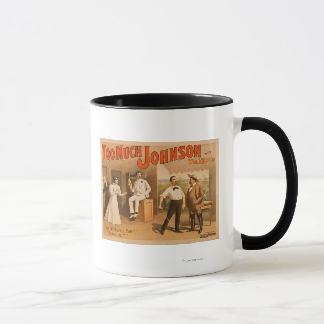 Caneca "Muito Johnson" - Dois Homens Lutando Teatro (Direita)