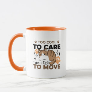 Caneca Muito Legal para se importar, muito preguiçoso par