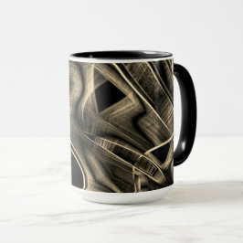 Caneca Muitos torcidos parecendo pinho queimado com rugas
