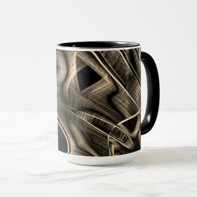 Caneca Muitos torcidos parecendo pinho queimado com rugas (Frente Esquerda)