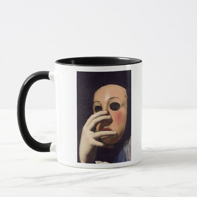 Caneca Mulher com uma máscara (Esquerda)