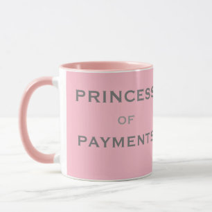 Caneca Mulher das contas a pagar da princesa Pagamento