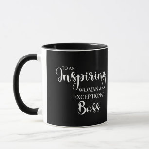 Caneca Mulher de Negócios & Chefe Excepcional   Personali