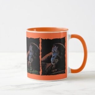 Caneca Mulher de Orangutan