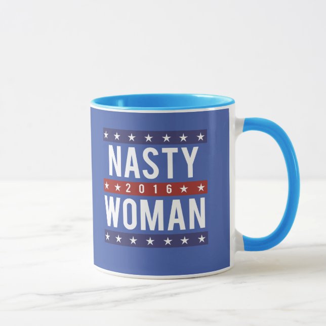 Caneca Mulher desagradável para o presidente 2016 -- Ele (Direita)
