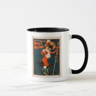 Caneca Mulher do leilão do diabo no teatro 3 do traje