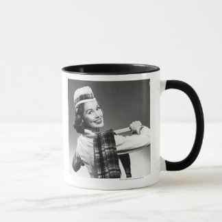 Caneca Mulher em um boné