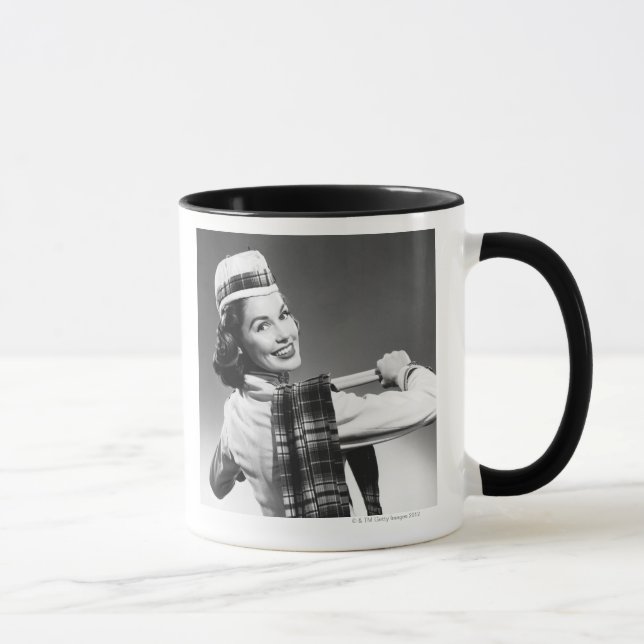 Caneca Mulher em um boné (Direita)
