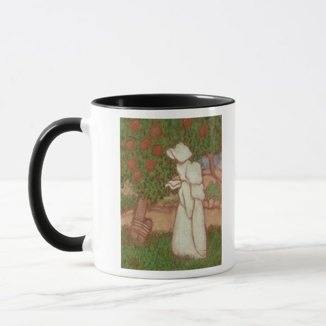 Caneca Mulher em um vestido branco, 1896 (Esquerda)