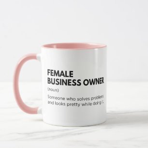 Caneca Mulher empresária Engraçada Mulher empreendedora