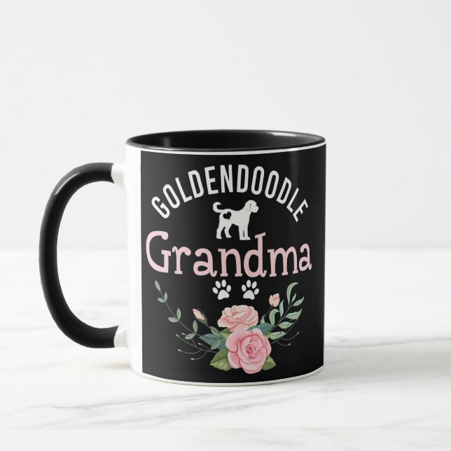 Caneca Mulher Goldendoodle Dog Dons Para Cachorro Vovó (Esquerda)