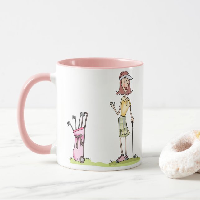 Caneca Mulher Golfer (Com Donut)