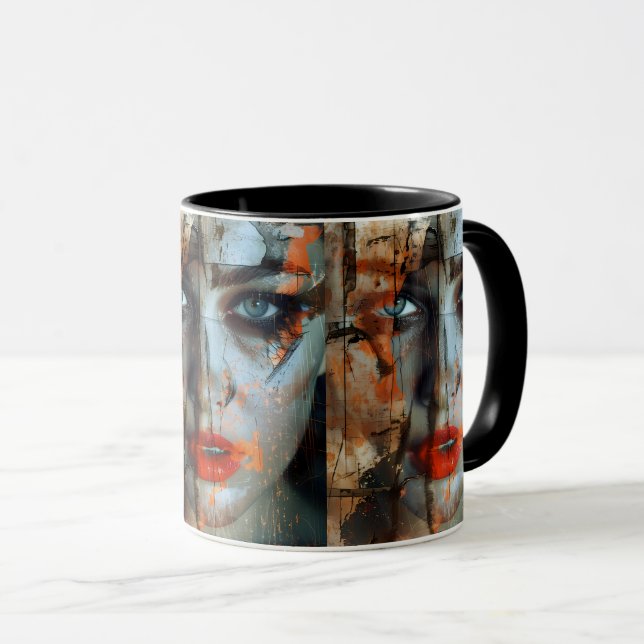 Caneca MULHER GRÁFICO Design MUG (Frente Esquerda)