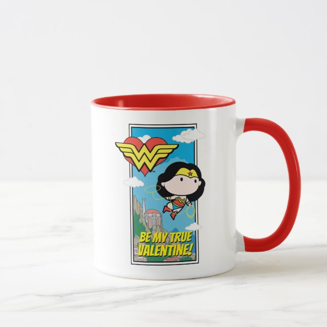 Caneca Mulher Maravilha Chibi - Diga-Me O Namorados Da Ve (Direita)